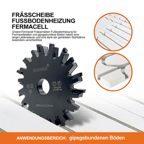 120*15*22.23mm Infrezen in Fermacell fussbodenheizungfräsen Fußbodenerwärmung for fermacell floor heating pipe laying