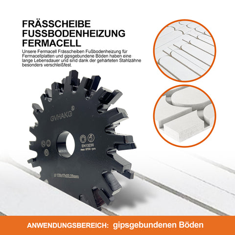 120*17*22.23mm Infrezen in Fermacell fussbodenheizungfräsen Tuck Point Blade for fermacell floor heating pipe laying