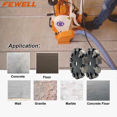 130*15*12*22.23mm diamantschijven Diamant Frässcheiben for Granite Concrete floor