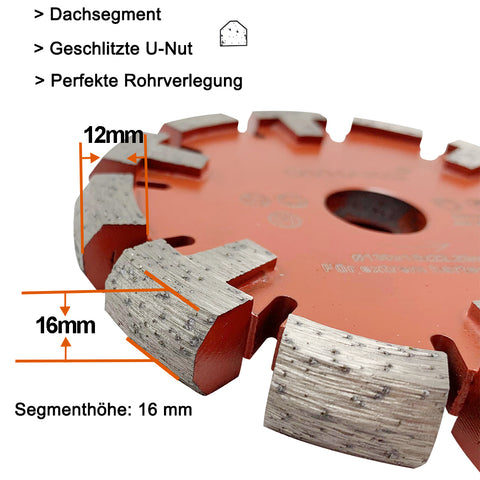130*16*12*22.23mm Fußbodenheizungsfräse Diamant Räumscheibe underfloor heating for hard granite beton concrete floor